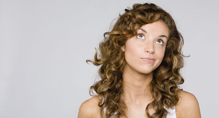 Confused looking woman