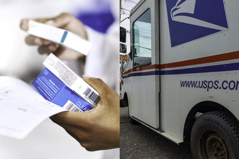 usps truck, pharmacy Getty images Getty: 1019983410, 92282427