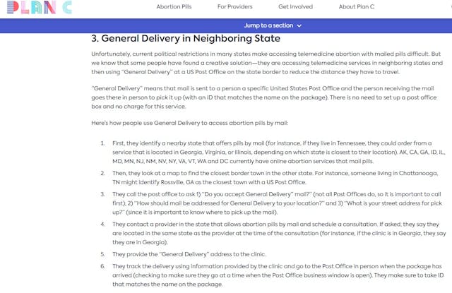 Plan C deceptive but creative ways to access abortion pills 3 Image: Plan C deceptive but creative ways to access abortion pills 3