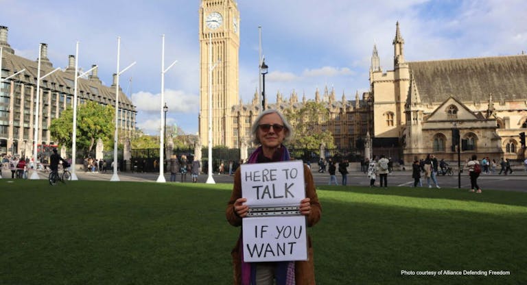 British woman to stand trial for holding sign outside abortion facility: ‘Here to talk, if you want to’ featured image