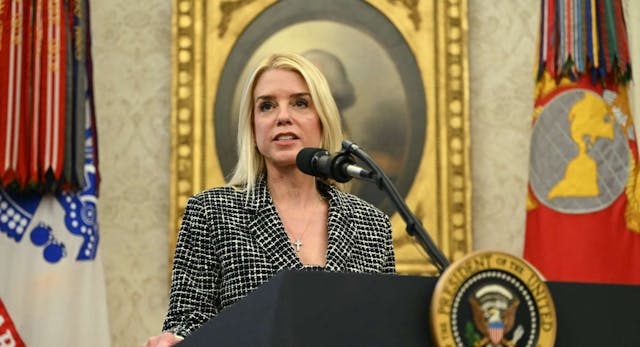 Photo: ANDREW CABALLERO-REYNOLDS/Getty Images AG Pam Bondi orders investigation into Biden-Harris DOJ’s targeting of pro-lifers