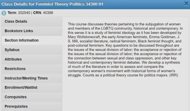 Photo of Ithaca College Feminist Theory class: The College Fix Ithaca College offers course on ‘feminist theory’ to discuss ‘how to… resist abortion bans’ image