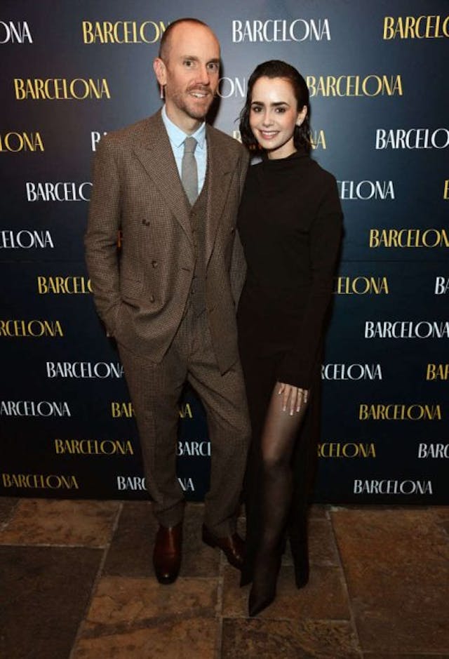 LONDON, ENGLAND – OCTOBER 30: Charlie McDowell (L) and Lily Collins attend the press night after party for “Barcelona” at The Crypt, St Martin-in-the-Fields, on October 30, 2024 in London, England. (Photo by Alan Chapman/Dave Benett/Getty Images) Actress Lily Collins sparks backlash after sharing her first child was born by surrogate image