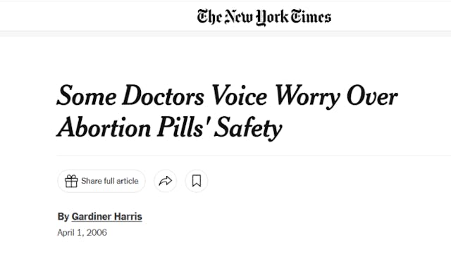 Abortionists skeptical of abortion pill safety New York Times Abortionists skeptical of abortion pill safety New York Times