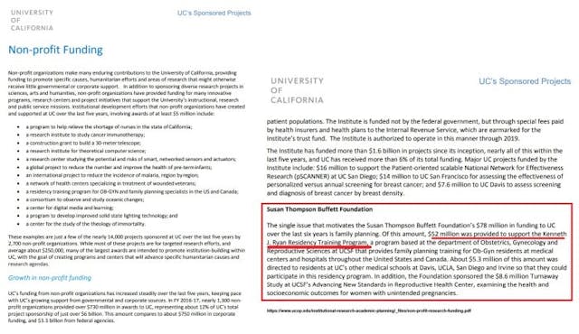 Buffett Foundation funds the Ryan Residency program at UCSF Buffet Foundation funds the Ryan Residency program at UCSF