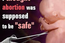pro life graphic i thought abortion safe baby