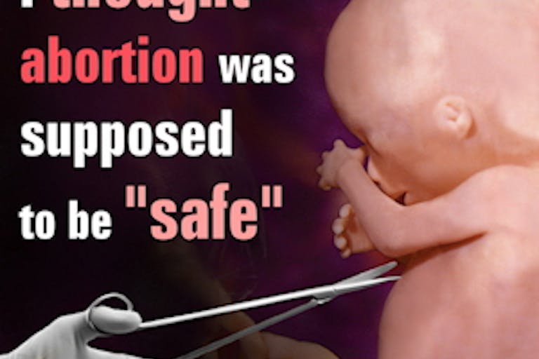 pro life graphic i thought abortion safe baby