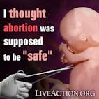 pro life graphic i thought abortion safe baby