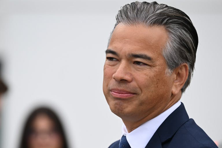 Photo: Tayfun Coskun/Anadolu via Getty Images Attorney General Rob Bonta speaks during a press conference of Governor Gavin Newsom's bills signing forhousing & homelessness with new legislation and funding in San Francisco, California, United States on September 19, 2024.