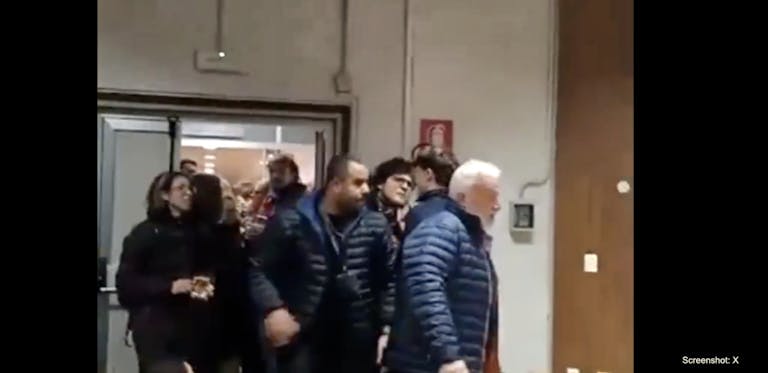 students disrupt university of milan