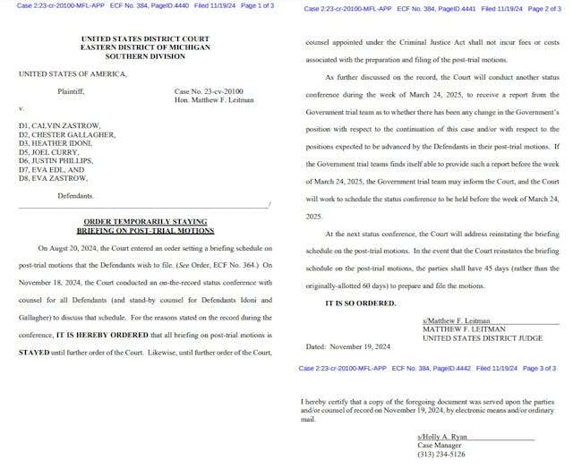 Michigan Judge Temporally Halts Sentencing of Pro-lifers convicted under FACE Michigan Judge Temporally Halts Sentencing of Pro-lifers convicted under FACE