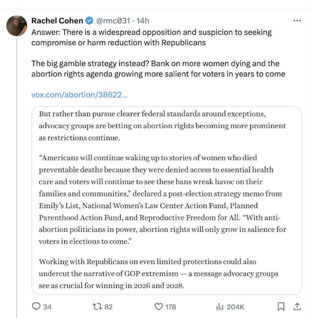 Do abortion advocates really hope to use women’s deaths to their advantage? Let’s take a look. image