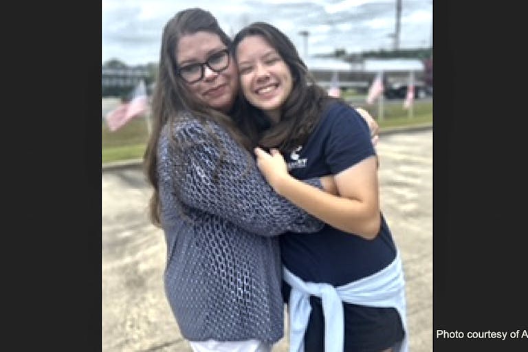 Amber Bradford and daughter