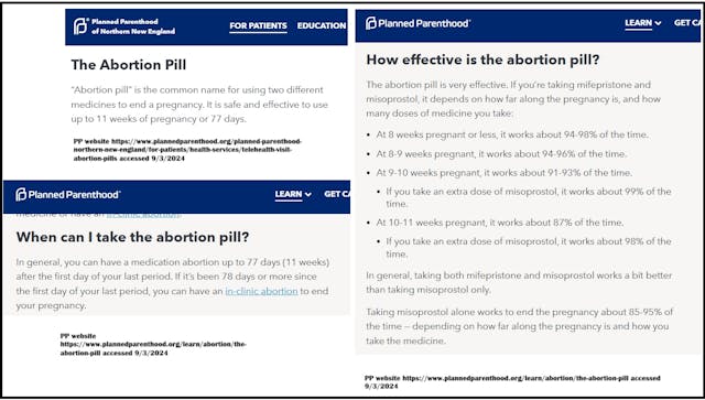 Planned Parenthood contradicts itself on safety of abortion pill past ten weeks Planned Parenthood contradicts itself on safety of abortion pill past ten weeks