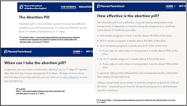 Planned Parenthood contradicts itself on safety of abortion pill past ten weeks