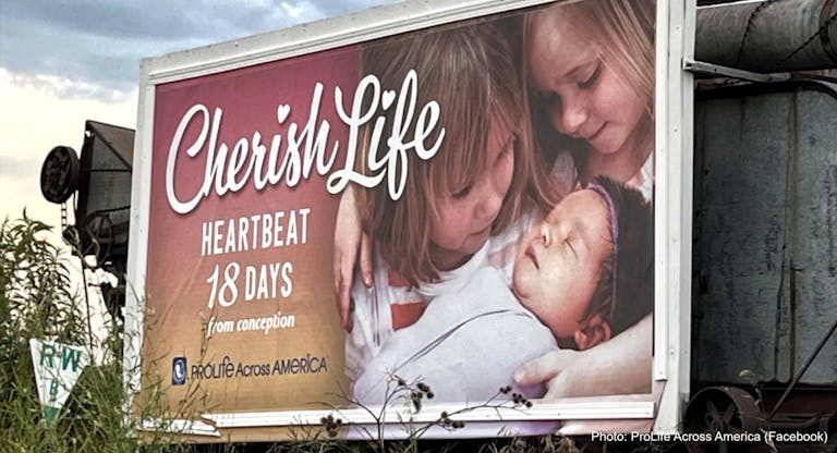 cherish life billboard pro-life across america