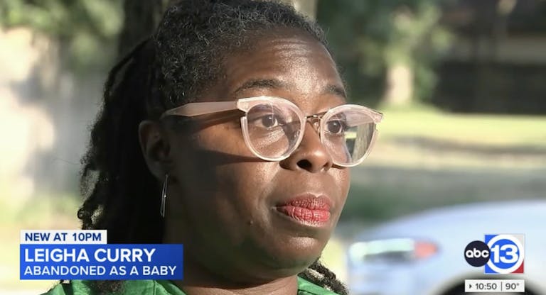 Leigha curry abandoned as infant
