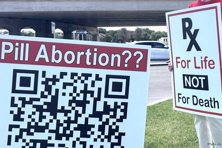 pharmacy protest qr code