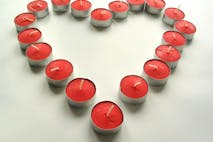 heart, candle