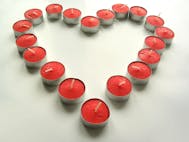 heart, candle