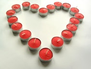 heart, candle