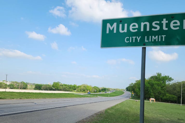 Muenster TX sign Mark Lee Dickson