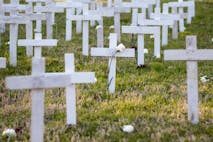 crosses, memorial, unborn, aborted