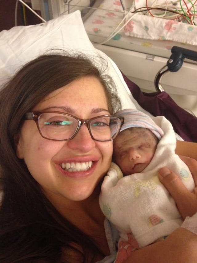 Kristin and Ethan. Photo courtesy of Kirstin Hernandez. Do not reprint. Ethan Hernandez, Trisomy 9