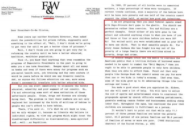 Ron Weddington letter about RU486 abortion pill to President Clinton page 1 to 2 (Image: Judicial Watch) Image: Ron Weddington letter about RU486 abortion pill to President Clinton page 1 to 2