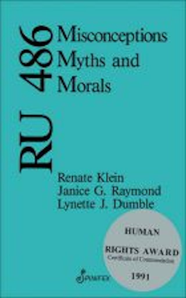 Book “RU486 Misconceptions Myths and Morals” exposes eugenics and abortion pill Book "RU486 Misconceptions Myths and Morals" exposes eugenics and abortion pill