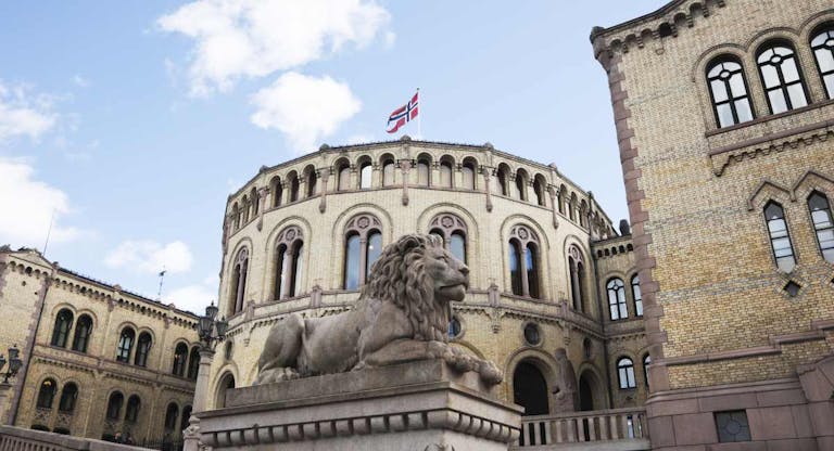 Norwegian parliament bulding.