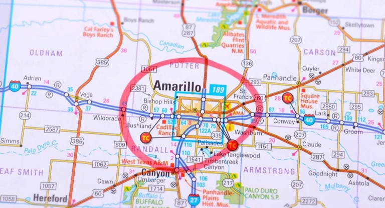 Amarillo and Map