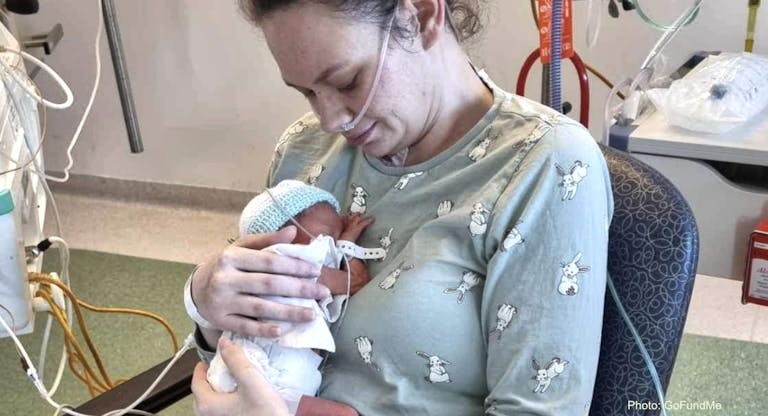 baby Luna preemie goFundMe