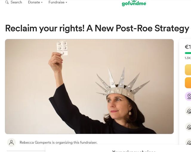 Mifepristone tested as contraceptive Rebecca Gomperts GoFundMe Mifepristone tested as contraceptive Rebecca Gomperts GoFundMe