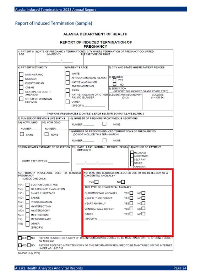 Alaska abortion by reason 2023 Alaska abortion by reason 2023