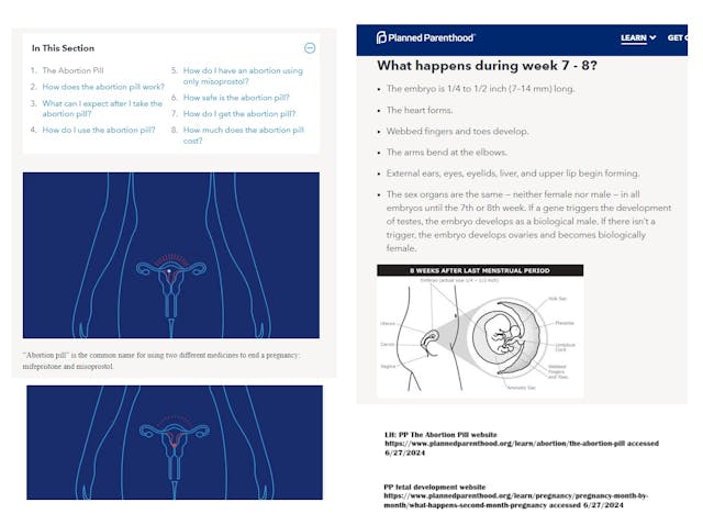 False and Deceptive Marketing: Planned Parenthood vid shows baby as a dot verses PP fetal development False and Deceptive Marketing: Planned Parenthood vid shows baby as a dot verses PP fetal development