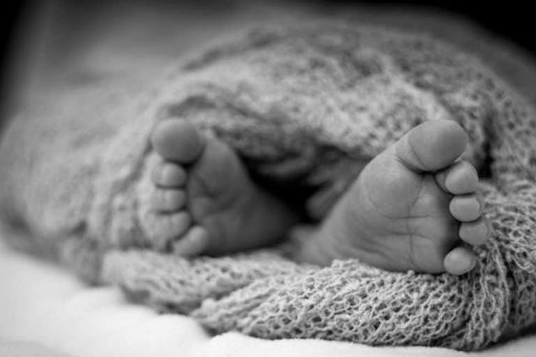 aborted, newborn, baby, premature, feet, birth