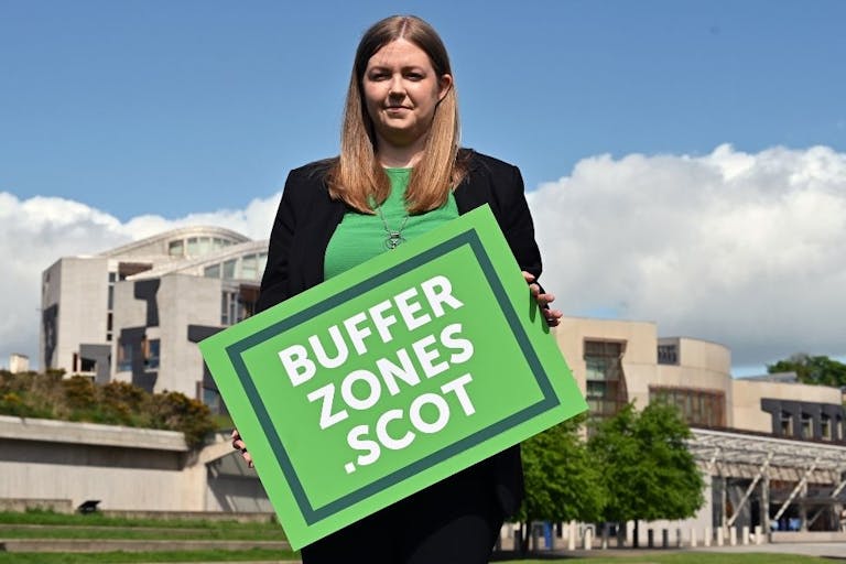 pro-life sidewalk counselors, Scotland, buffer zone