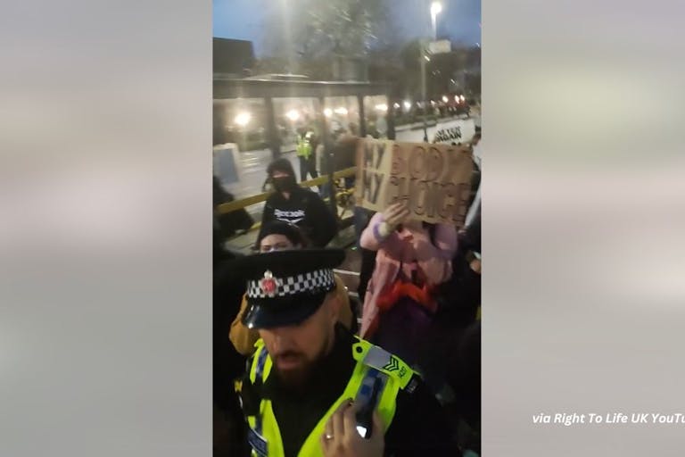 pro-life pro-abortion mob UK