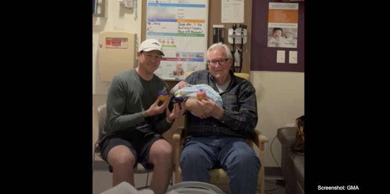 baby same day grandpa