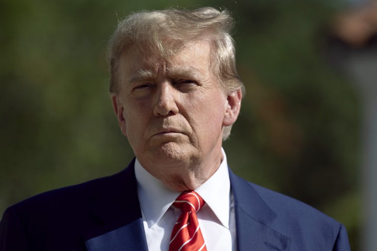 Former President Trump Votes In Florida’s Primary Election In Palm Beach