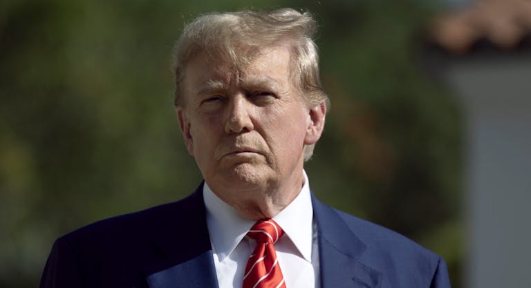 Former President Trump Votes In Florida’s Primary Election In Palm Beach