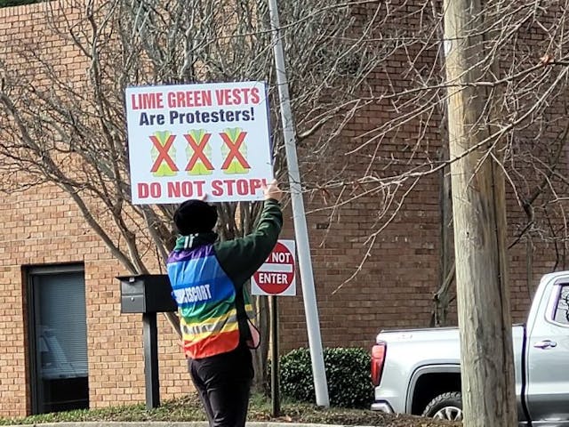 Escort holds sign outside of South Carolina Planned Parenthood facility. Another medical emergency at South Carolina Planned Parenthood image