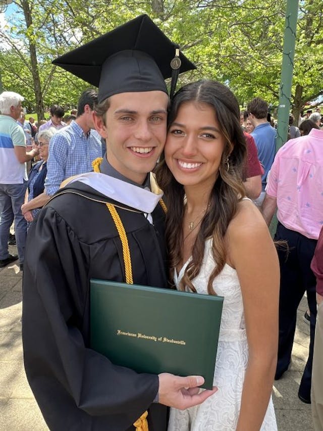 At Nate’s graduation. Photo courtesy of Mariana Kuhlman. Do not reprint. At Nate’s graduation. Photo courtesy of Mariana Kuhlman. Do not reprint.