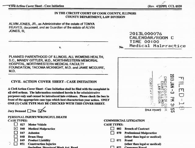 Planned Parenthood abortion patient Tonya Reaves dies sues abortionist Image: Planned Parenthood abortion patient Tonya Reaves dies sues abortionist