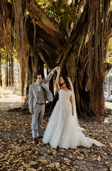 At the couple’s October 2023 wedding. ©Right Up Your Allie Photography, LLC www.rightupyouralliephotography.com. Do not reprint.