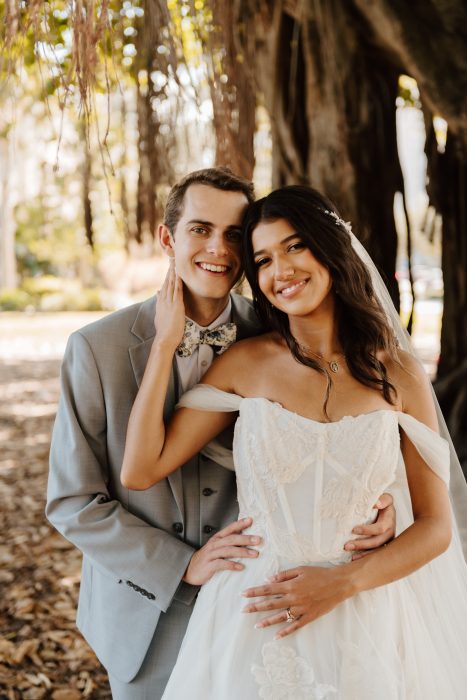 The happy newlyweds. ©Right Up Your Allie Photography, LLC www.rightupyouralliephotography.com. Do not reprint.