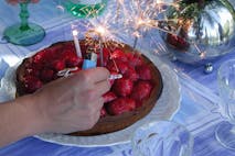 birthday, cake, candle