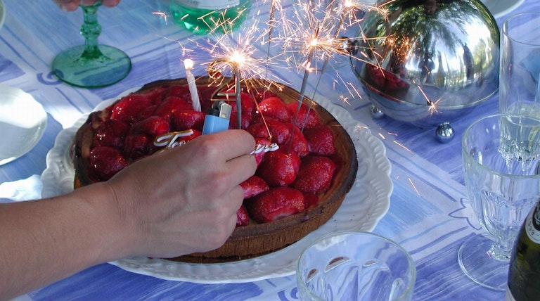 birthday, cake, candle