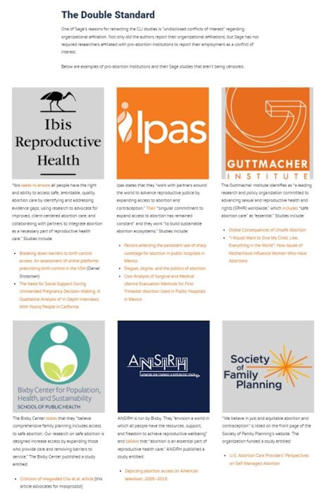 CLI Assault on Science website points to a double standard from Sage publications CLI Assault on Science website points to a double standard from Sage publications